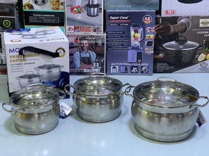 MGFR’s 6 Pieces Cookware Set|Swiss Quality Control