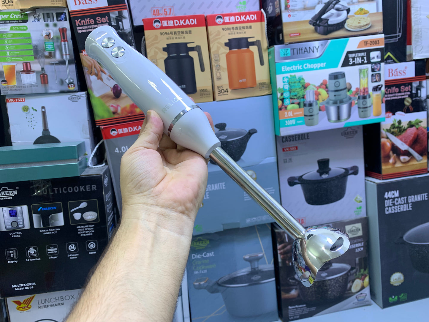 Relice Hand Blender Set Stainless Steel 900w Model RL-257