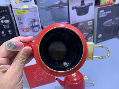 Turkish GuzelEmaye  2 Pieces Enamel Teapot kettle 1000ml and 2100ml