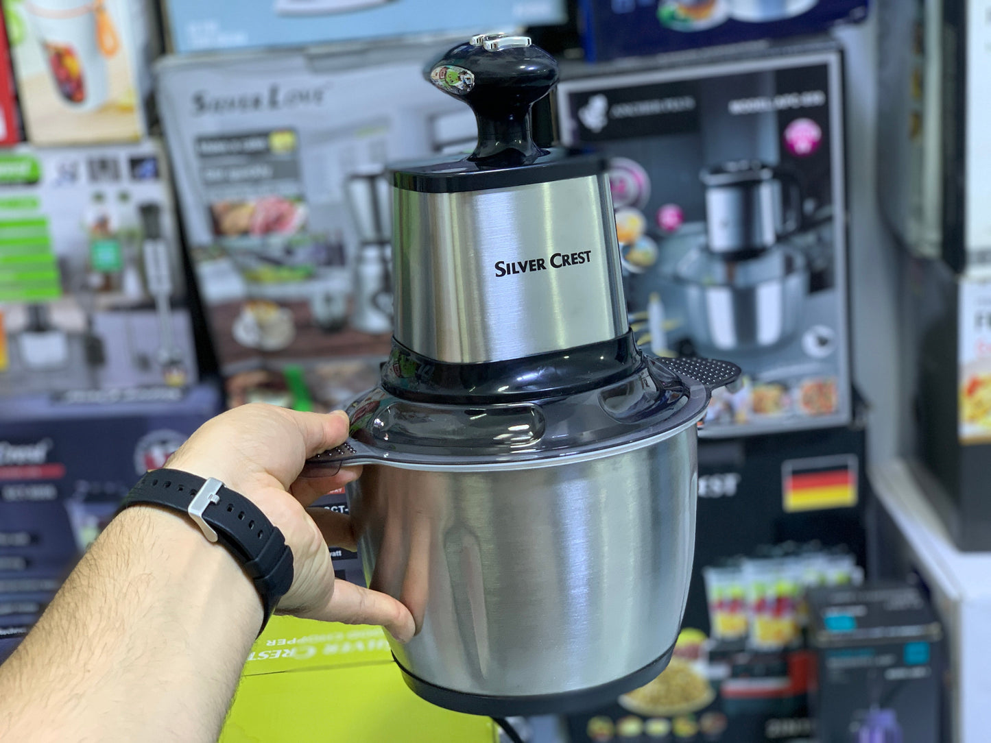 Silver Crest Food Chopper – 3L Capacity | 800W | Powerful and Efficient Kitchen Appliance