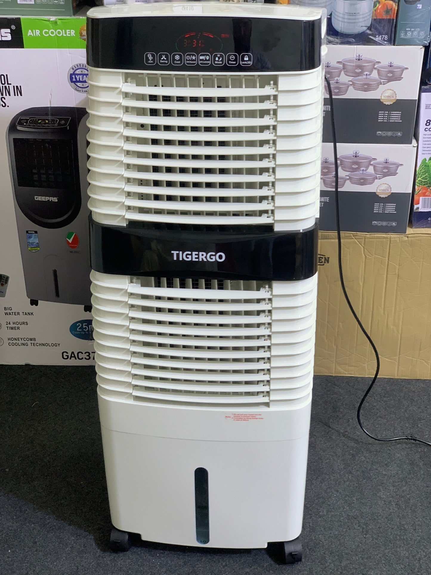 TIGERGO Air Cooler|150W and 40L Tank Capacity