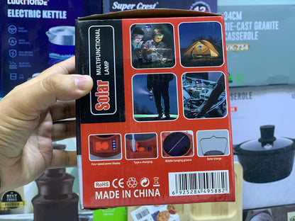 Hurry Bolt Solar Multifunctional Lamp HB-9588