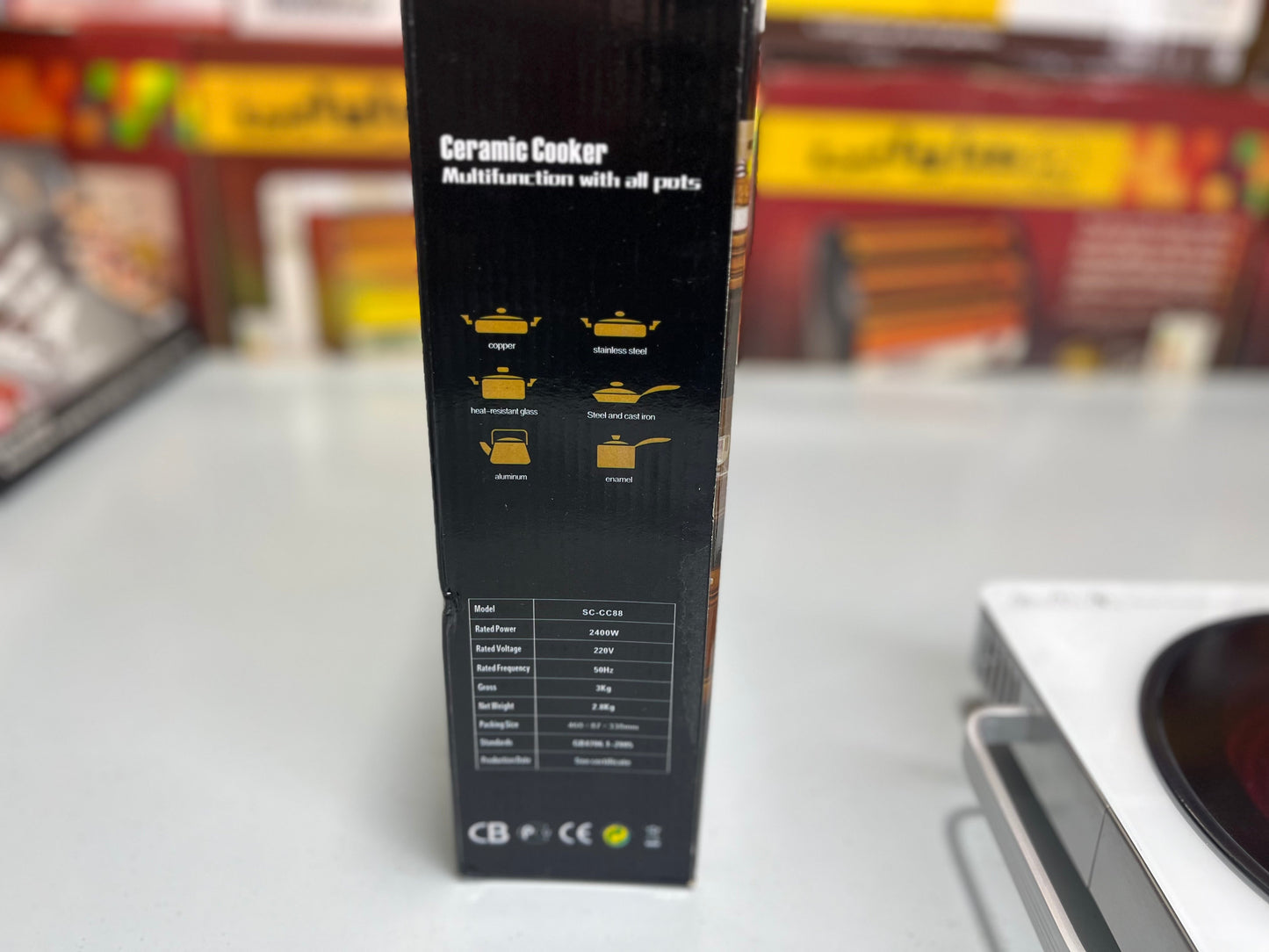 Import  Silver Crest Universal Hot Plate 2400W SC-CC88