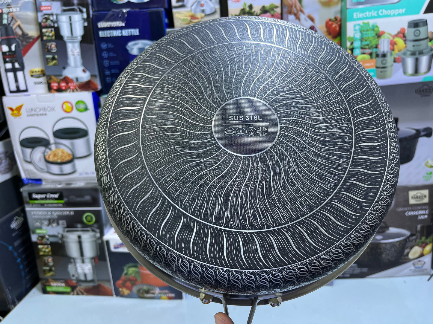 Honeycomb Fry Pan 316 | laser coated – Nonstick, (Without Lid)