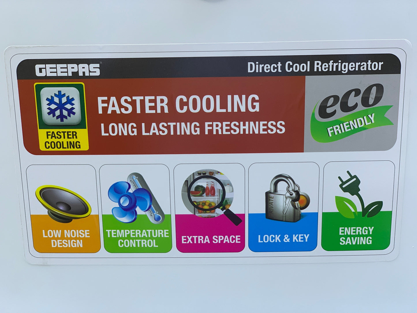 Geepas Mini Refrigerator| 1 Year Warranty