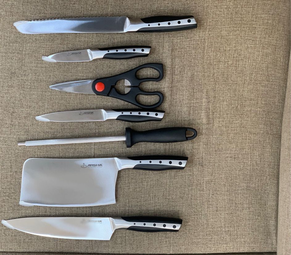 Arshia Brand German Stainless Steel  8 Pieces Kitchen Knife Set