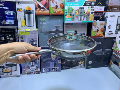 Laser coating frying pan Stainless Steel SUS 316