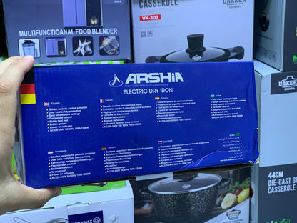 Arshia Dry iron 1200w Non Stick Plate