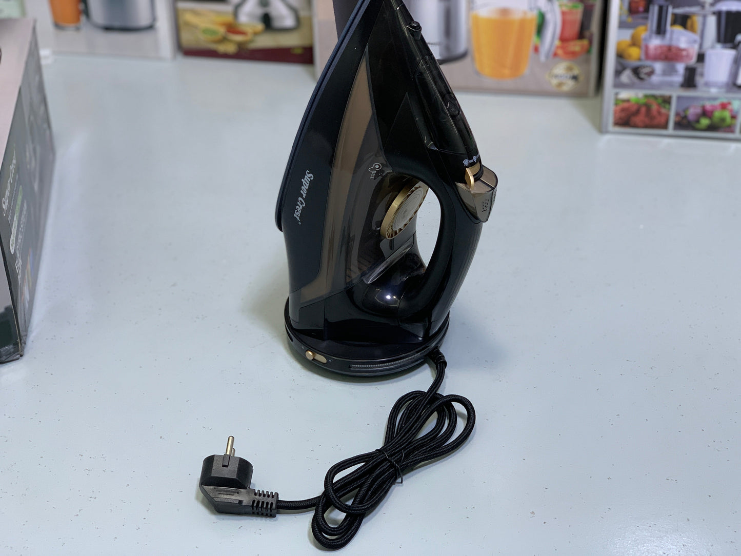 Super Crest Electric Steam iron with Detachable Charging base Model: SCT-1014