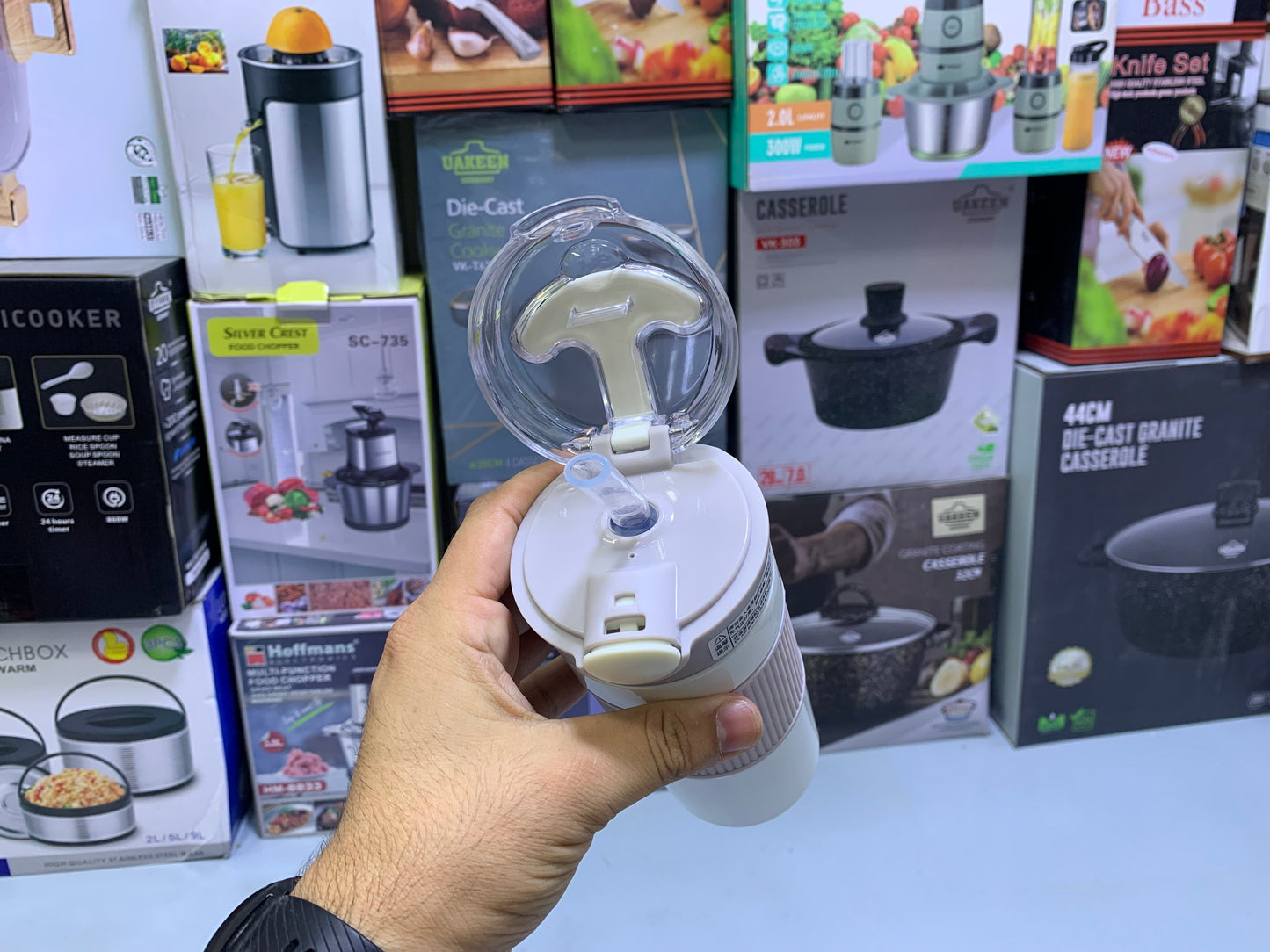 Straw Coffee Cup Stainless Steel SUS 304 400ml