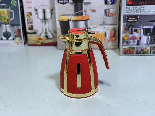 Unique Thermos with leather straps