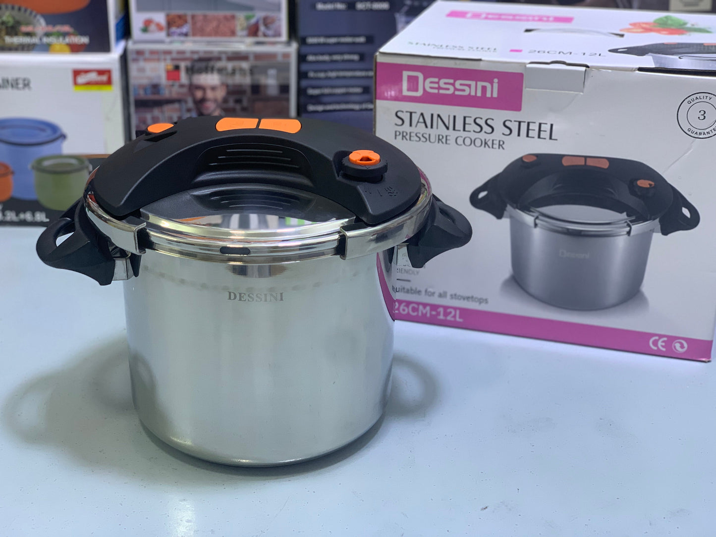 Dessini 12L Pressure Cooker Stainless Steel