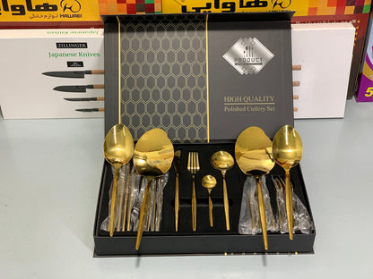 IMPORT Stainless Steel Cutlery Set 28 Pieces