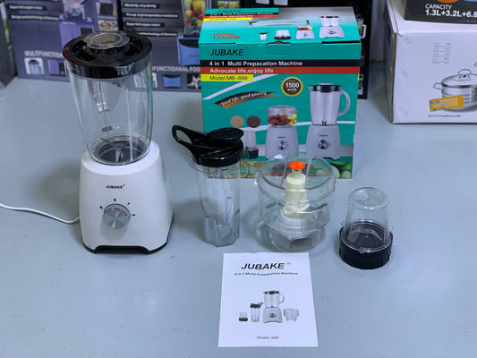 JUBAKE 4-in-1 Multifunctional Food Chopper – 1500W | Powerful & Versatile Kitchen Tool