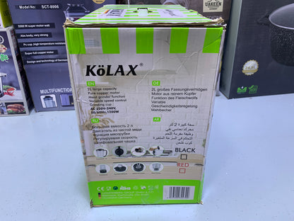 Kolax 4 in 1 Food Processor 1200w Stainless Steel Blades