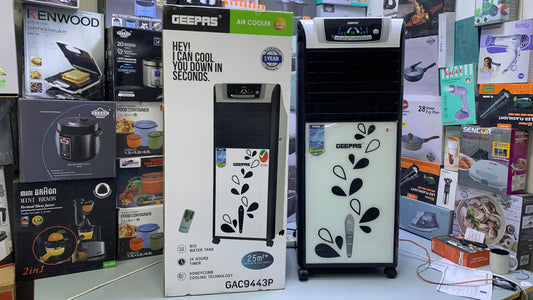 Geepas air cooler BIG Water Tank HoneyComb Pattern cooling technology 150w