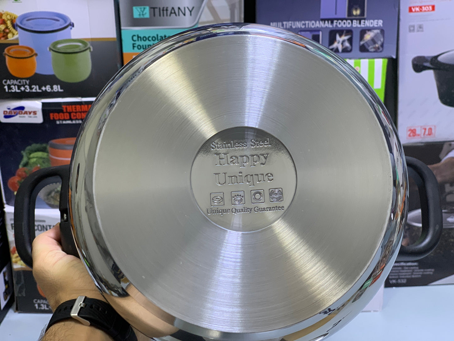 happpy unique 9L 2 in 1 Pressure Cooker Stainless Steel