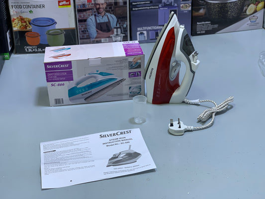 Silver Crest Steam iron Non Stick Ceramic coating 2600w Model: SC-666