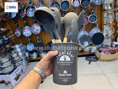 German Technology Made 12 Pieces Kitchen Silicon  Utensils Set