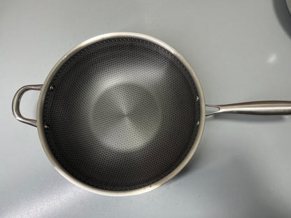 HoneyComb Laser Coating Deep Frying Pan