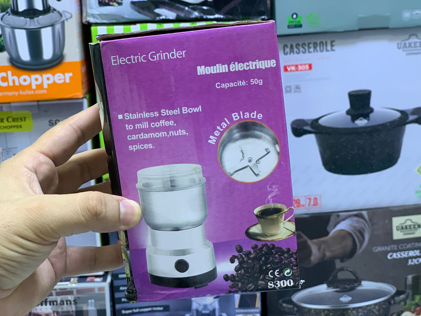 Electric Mini Grinder Capacity 50G and 200w