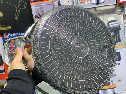 Laser Coating Deep Casseroles  Non Stick ( 4 pieces ) 21.5 cm ,25.5 cm , 27.5 cm and 29.5 cm