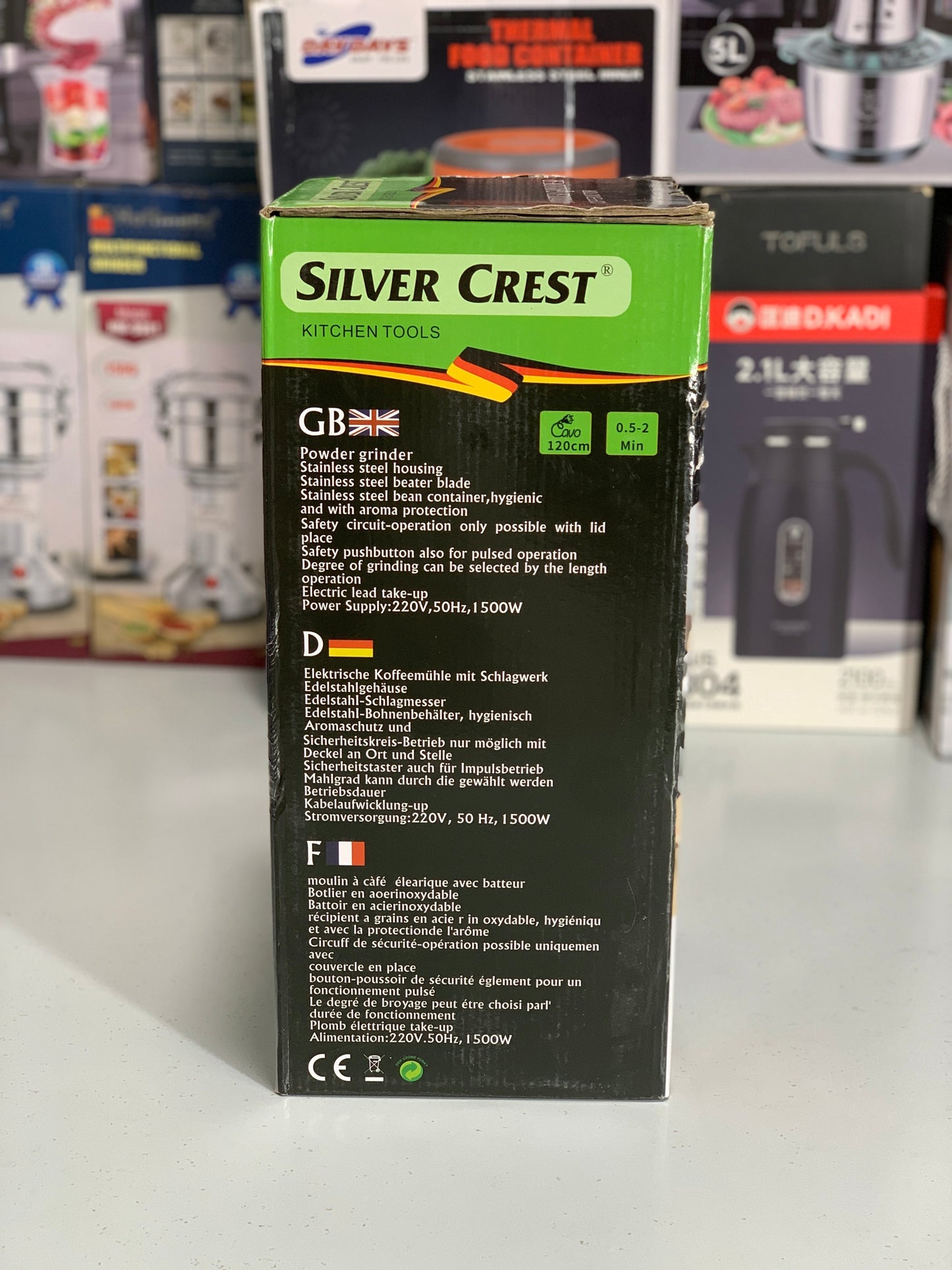 Silver Crest Grinder Stainless Steel