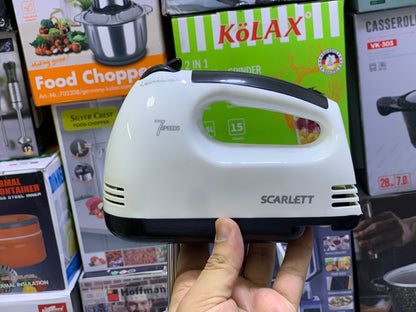 SCARLETT Super Hand Mixer 7 Speeds Easy to Hold and 260w