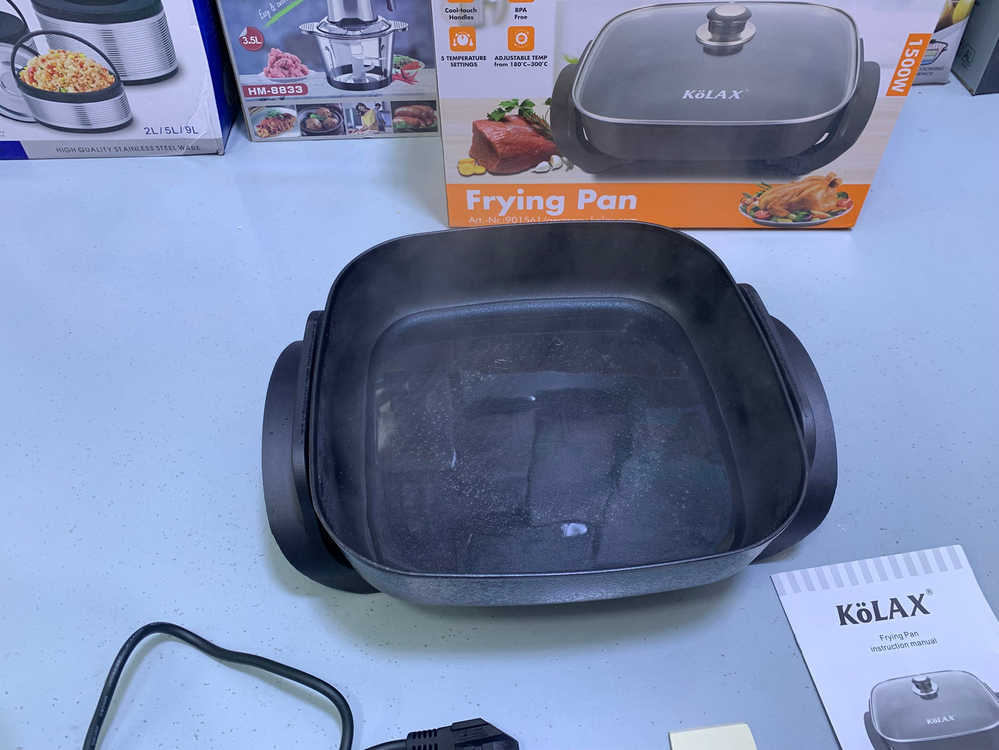 Kolax Brand Electric Frying Pan 5L and 1500w Non Stick