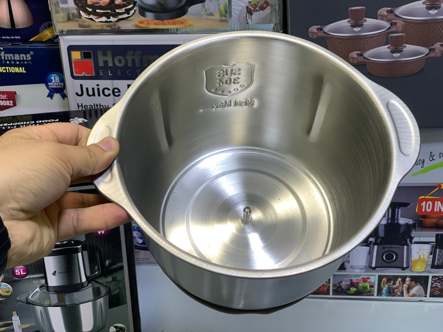 Ancher Plus Food Chopper and Grinder 5L and 1000w with Double Blades Model l: APC-850