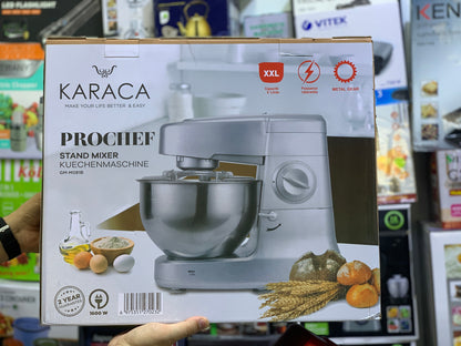 Karaca Prochef Stand Mixer – 8L Bowl | 1600W Motor | Metal Gear System