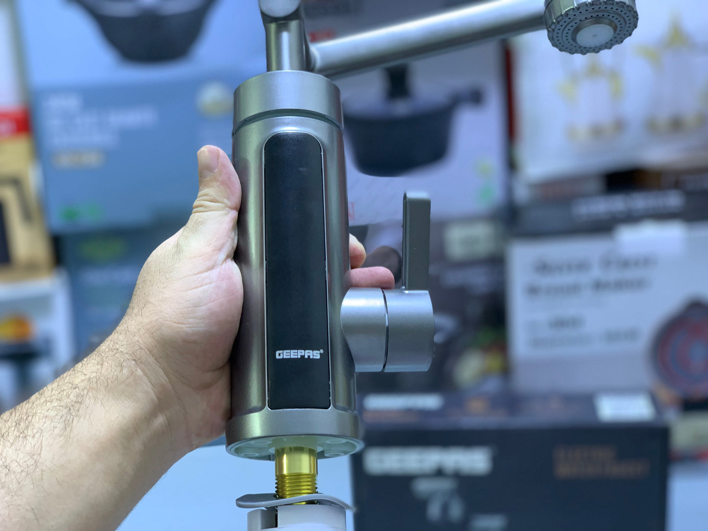 Geepas Water Heating Electric Faucet|| 3300W & 2 Years Warranty