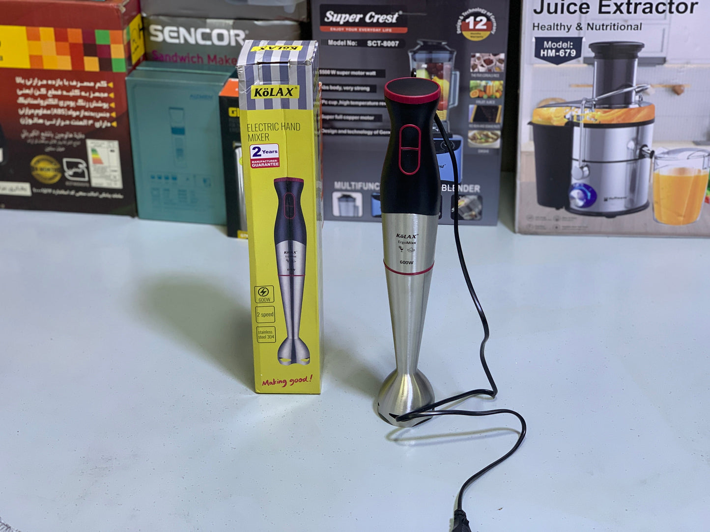 Kolax Hand Blender Stainless Steel 600w