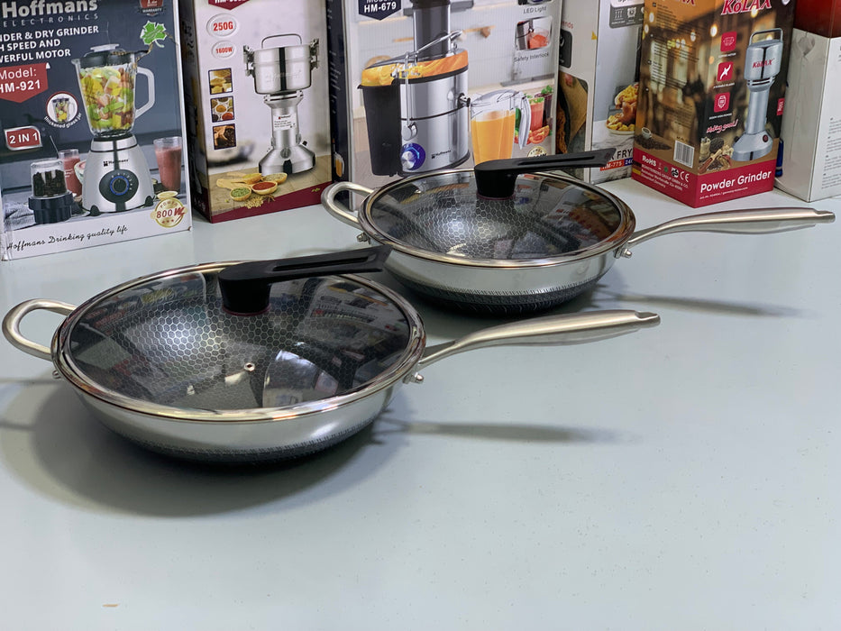Laser Coating deep Fry Pan |32cm, 34cm & 36cm|