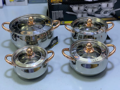 Kaisa Villa 12 Pieces Cookware set Stainless Steel