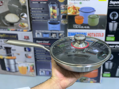 Shallow Laser Coating Frying Pan Non Stick Skillet