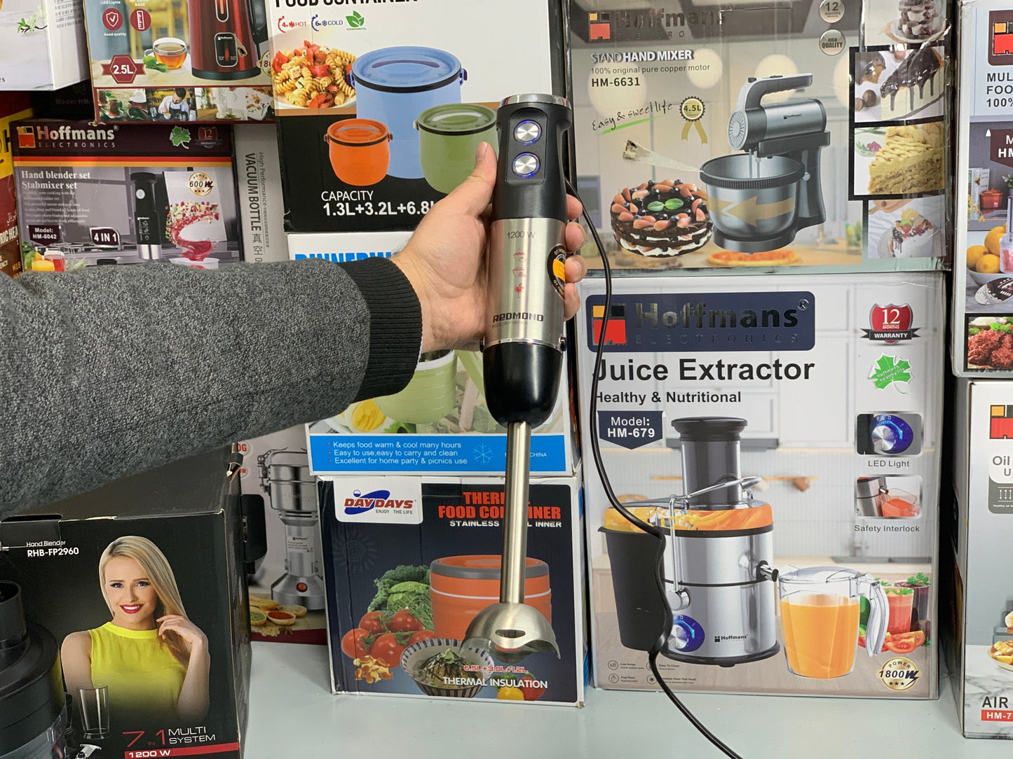 Redmond Hand Mixer and Blender Stainless Steel