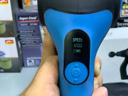 Chirogun Percussion Massage Gun – 4 Speeds | 17 Heads | 2 Bonus Massage Balls