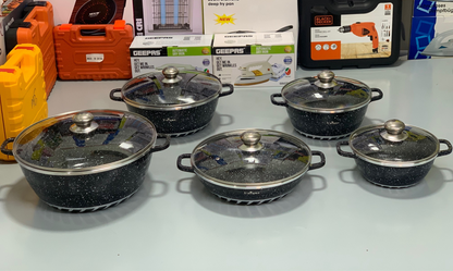 Imported Unique's 10 Pieces Cookware Se