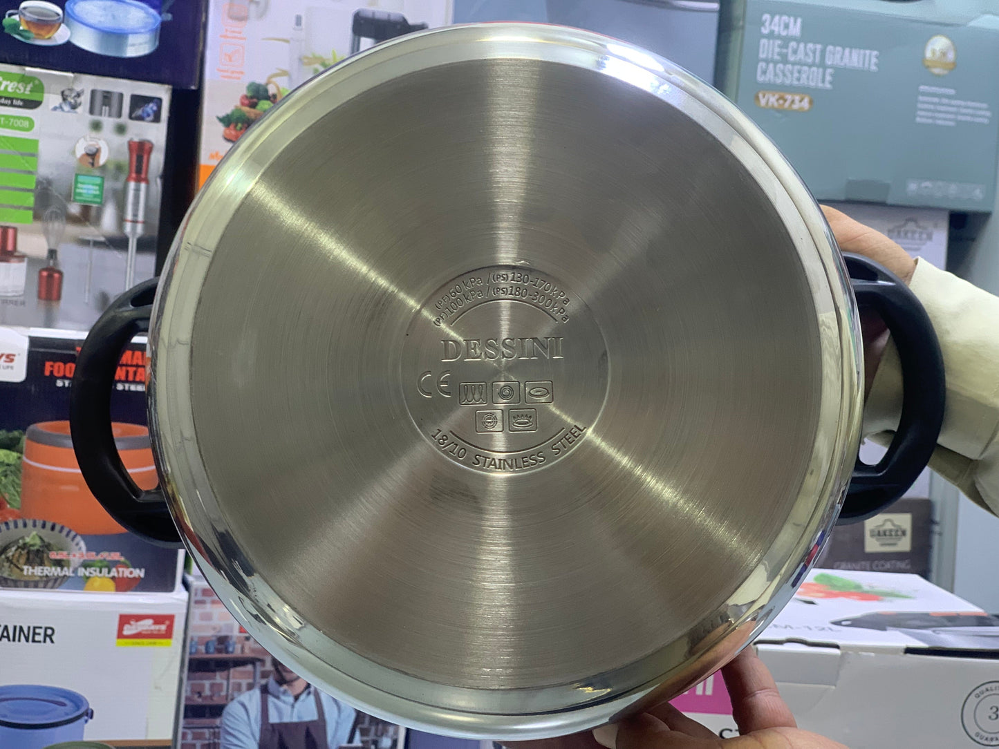 Dessini 12L Pressure Cooker Stainless Steel