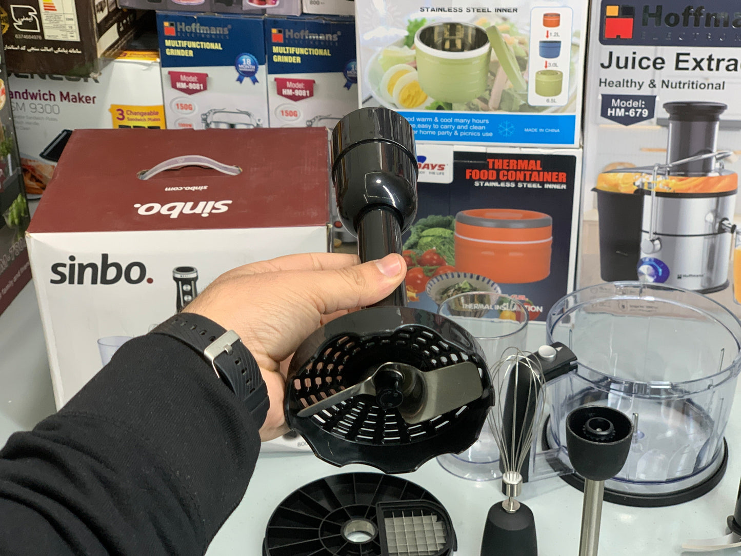 SINBO Stand Mixer and Blender Set Stainless Steel