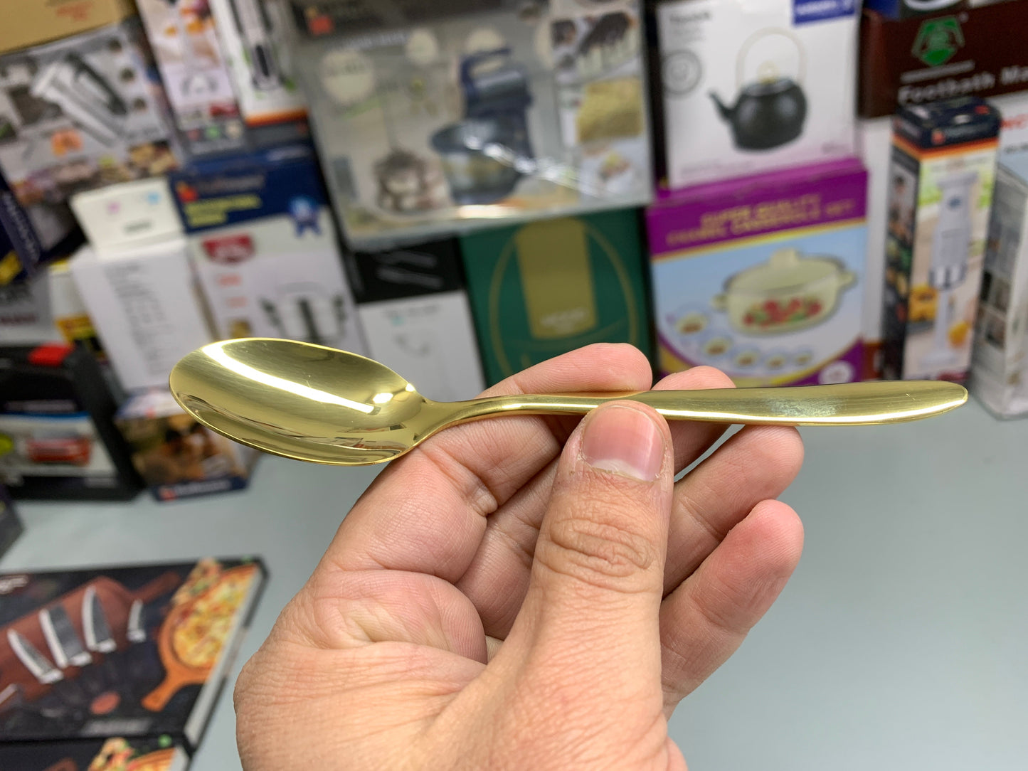 Pack of 54 Pieces Golden Cutlery Set for 12 Persons