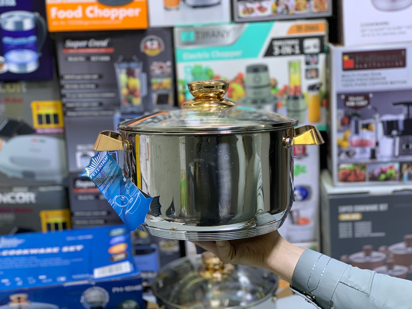 Peterhof 8 Pieces Cookware Set, 18/10 High Quality Stainless Steel