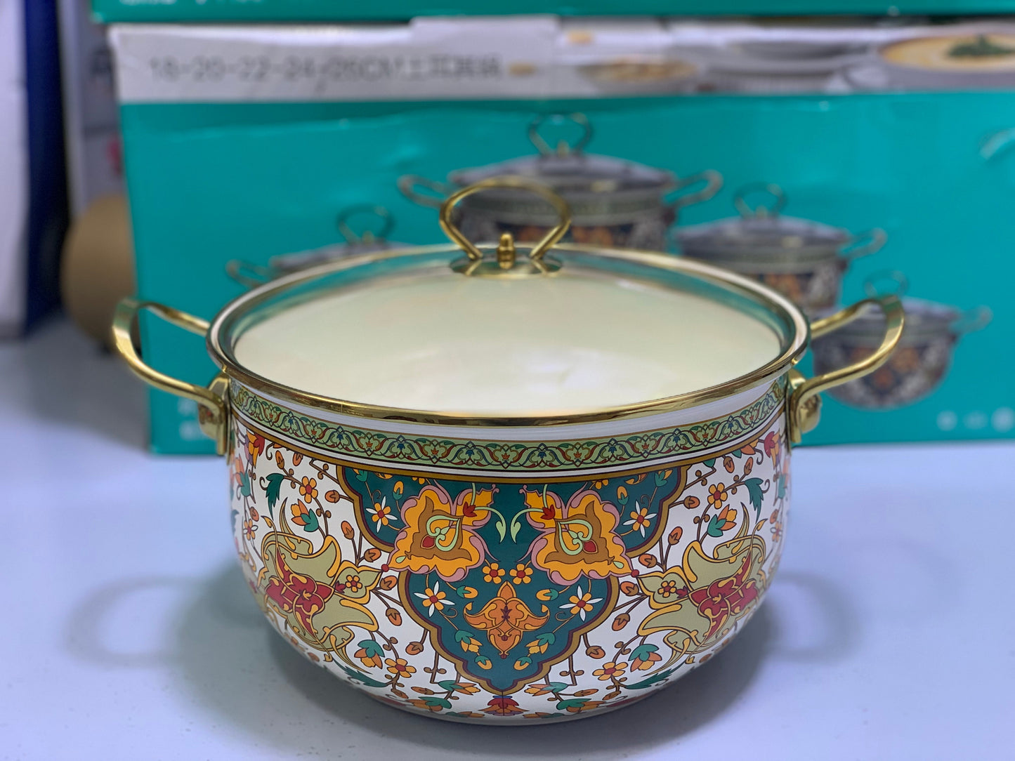 Non Stick Enamel Coating Cookware Set 10 Pieces