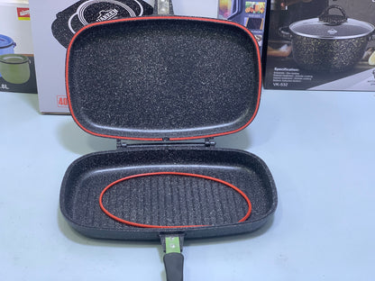 UAKEEN Original Grill Pan| 40 cm and 36 cm| Die-Casting|