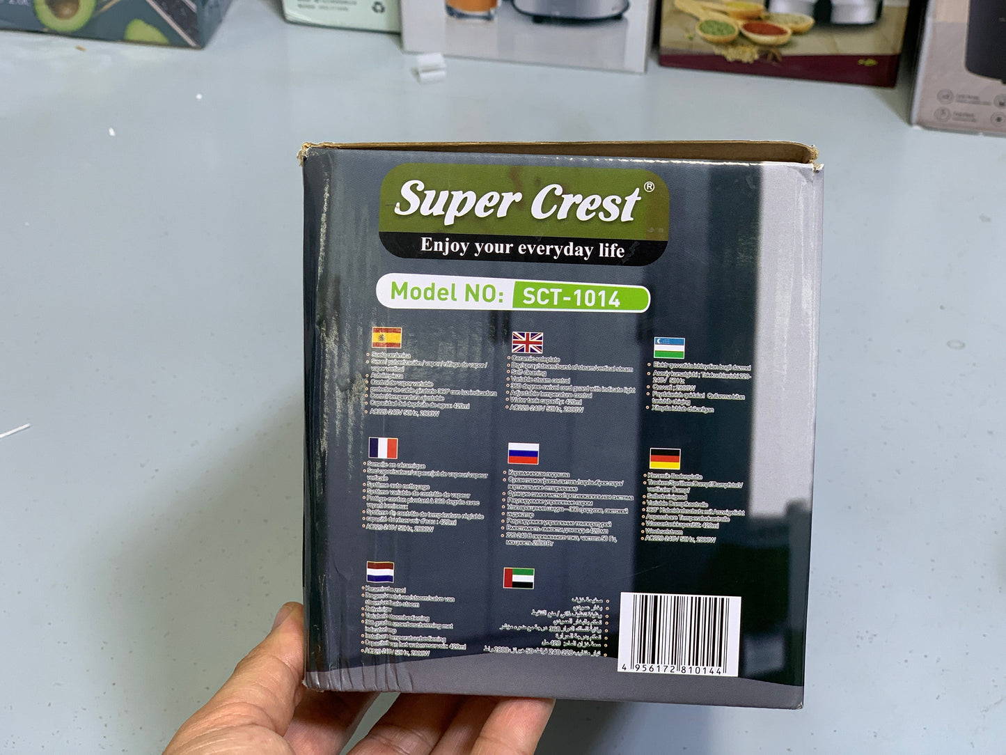 Super Crest Electric Steam iron with Detachable Charging base Model: SCT-1014