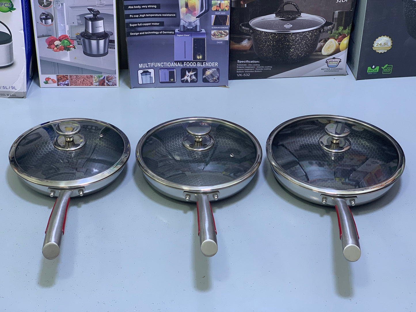 Shallow Skillet Laser Coating Non Stick