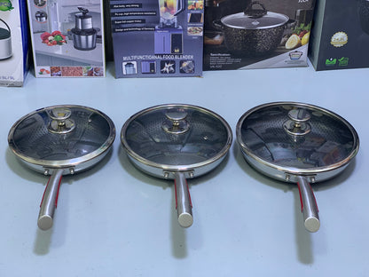 Shallow Skillet Laser Coating Non Stick