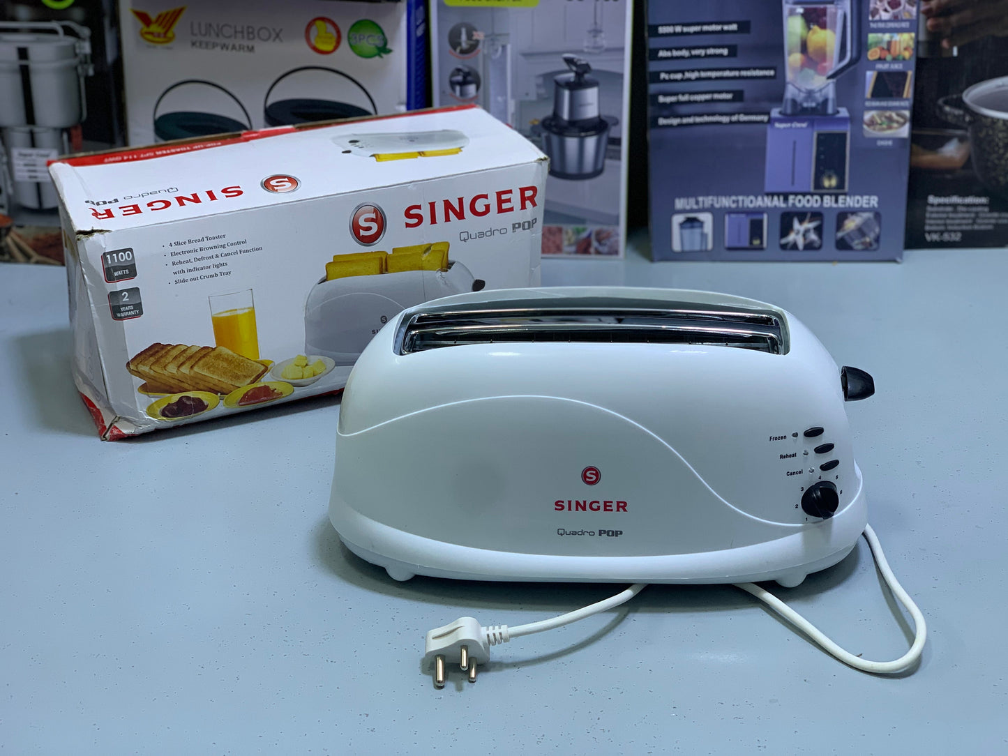 4 Slices Bread Toaster| Singer Brand