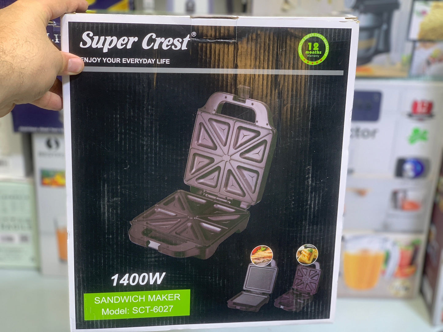 Super Crest Sandwich Maker Model SCT: